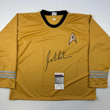 Autographed/Signed William Shatner Star Trek Captain Kirk Shirt/Uniform JSA COA - Triathlete Store