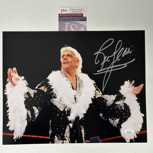 Autographed/Signed Ric Flair Nature Boy 8x10 WWE WWF Wrestling Photo JSA COA