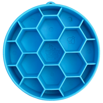 Honeycomb eBowl Deep Slow Feeder Dog Bowl for Enrichment | USA Made