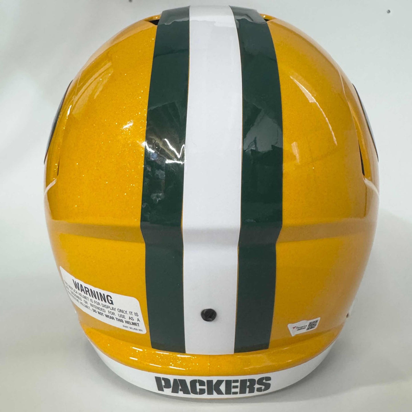 Autographed/Signed Aaron Rodgers Green Bay Packers Full Size Replica Football Helmet FS F/S Fanatics COA