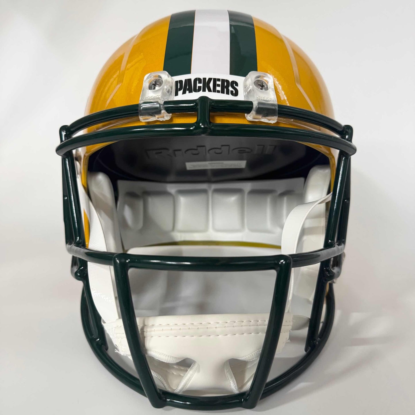 Autographed/Signed Aaron Rodgers Green Bay Packers Full Size Replica Football Helmet FS F/S Fanatics COA