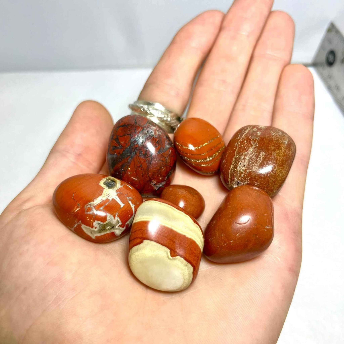 Red Jasper Tumbled Pocket Stone