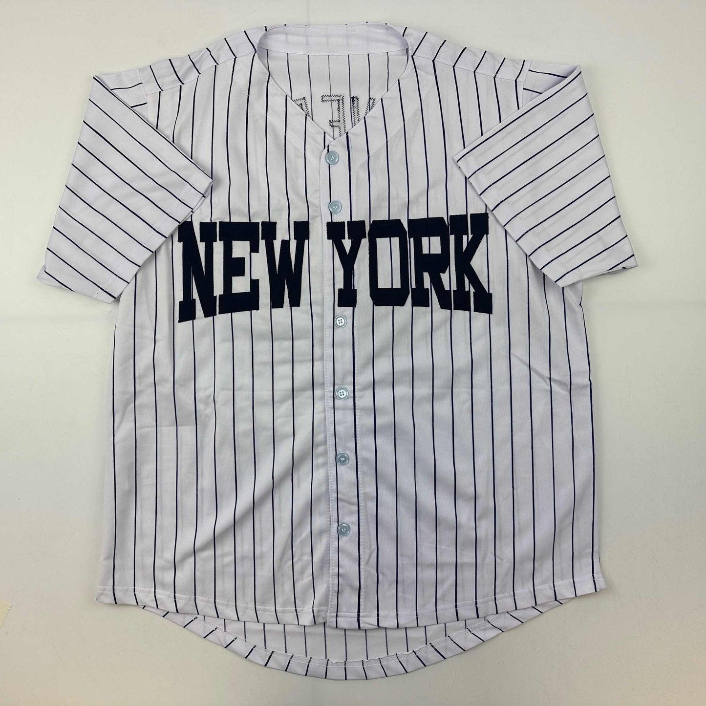 Autographed/Signed Mariano Rivera New York Pinstripe Baseball Jersey JSA COA/LOA