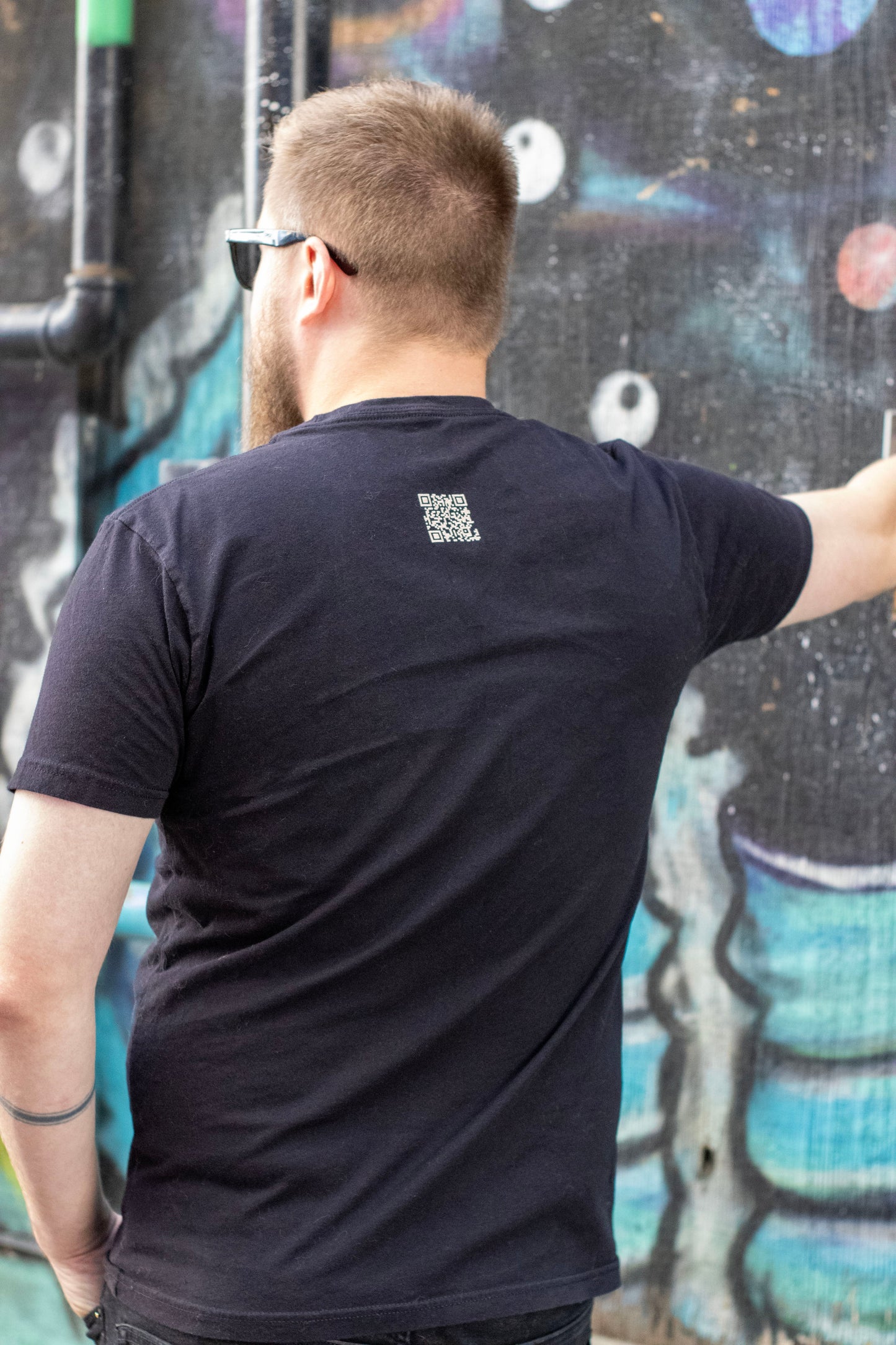 Abstract Ice Cream Skull Graphic Tee