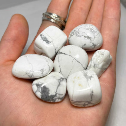 White Howlite Tumbled Stone