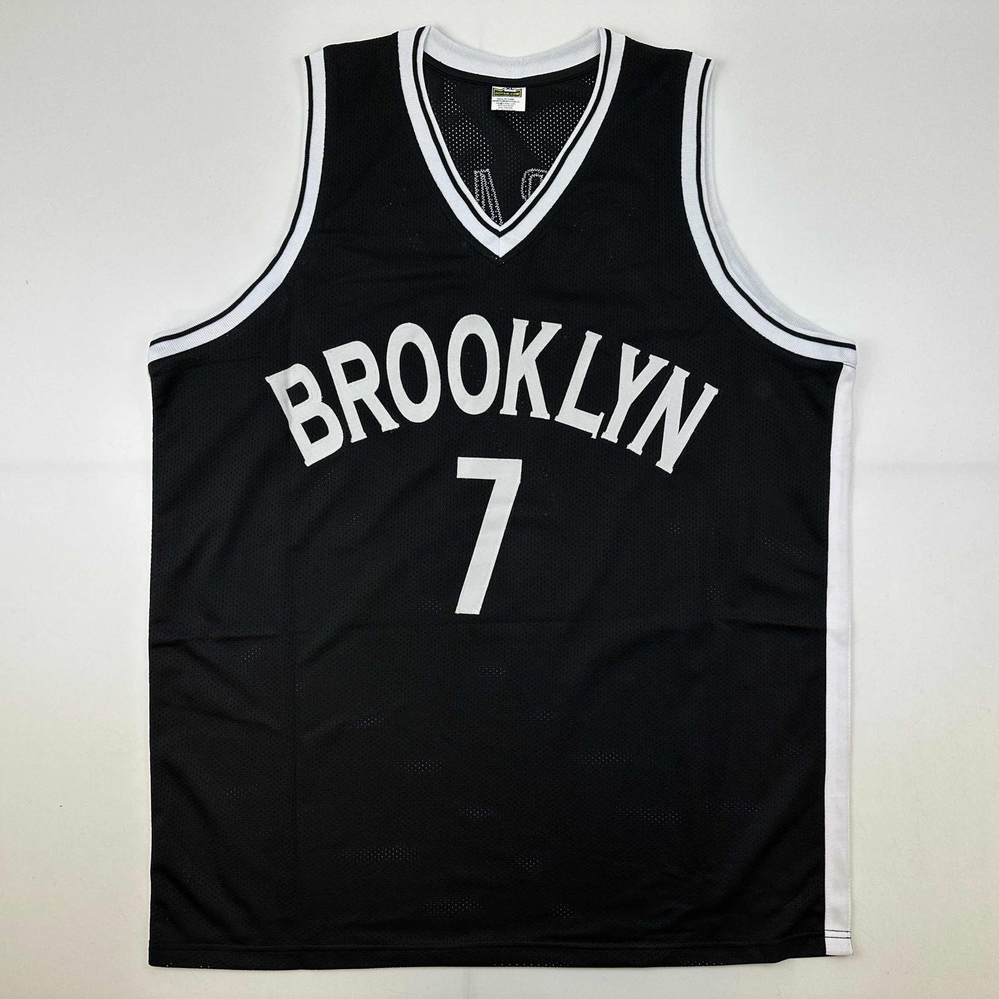 Autographed/Signed Kevin Durant Brooklyn Black Basketball Jersey Beckett BAS COA