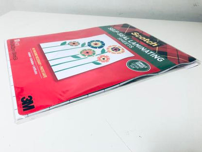 Scotch 3M Self-Sealing Laminating Sheets, 9x12" letter size LS854SS10, 10 sheets