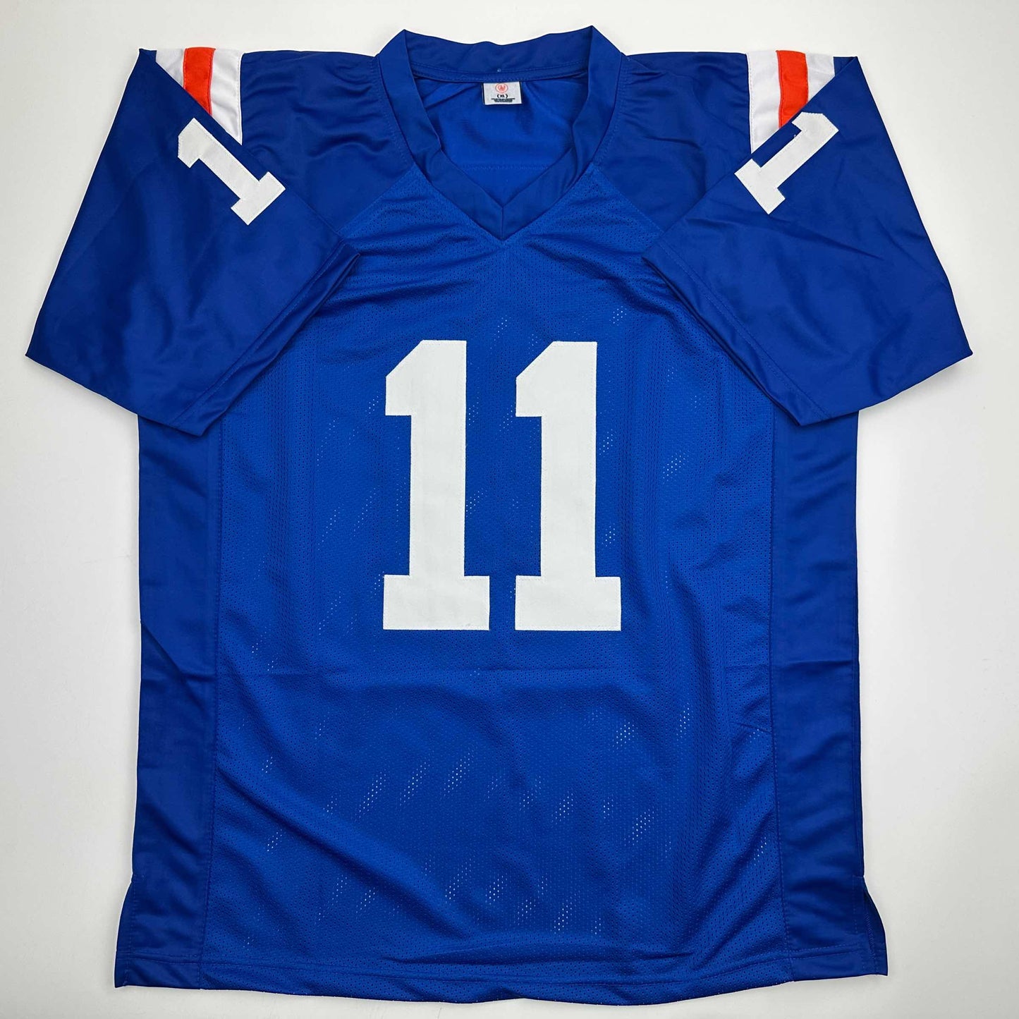 Autographed/Signed Steve Spurrier Florida Blue College Football Jersey JSA COA
