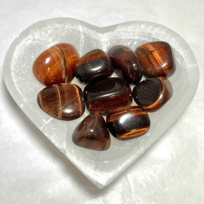 Red Tiger Eye Tumbled Pocket Stone