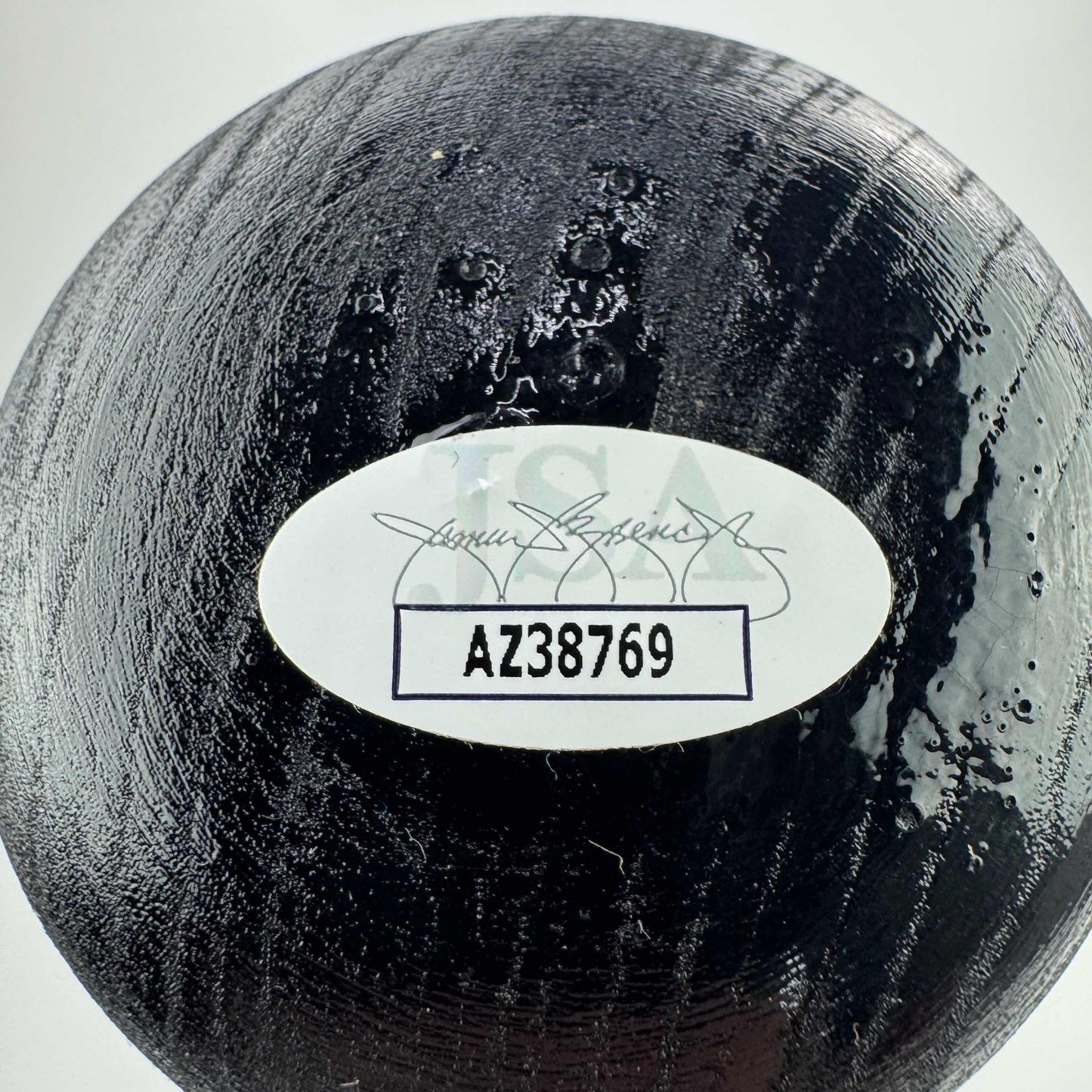 Autographed/Signed Jose Ramirez Black Louisville Slugger Baseball Bat JSA COA