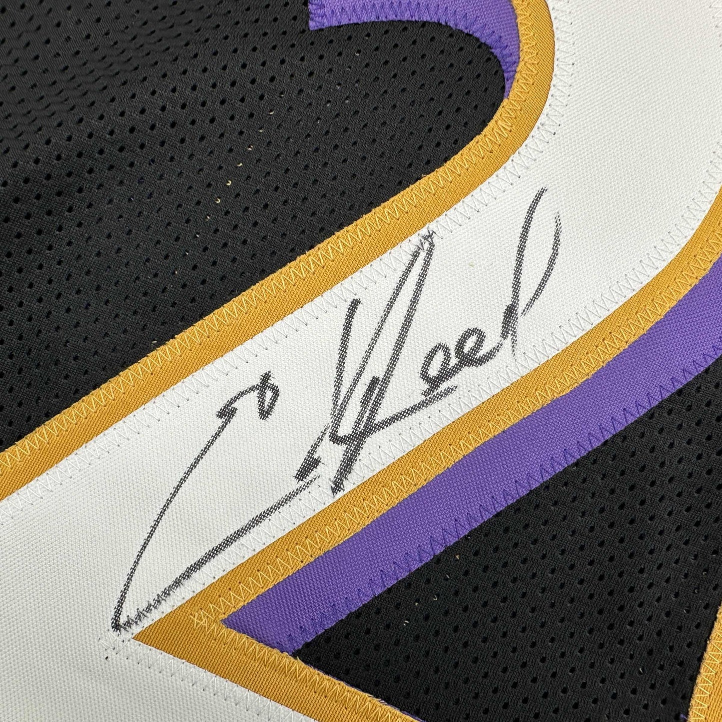 Autographed/Signed Ed Reed Baltimore Black Football Jersey Beckett BAS COA