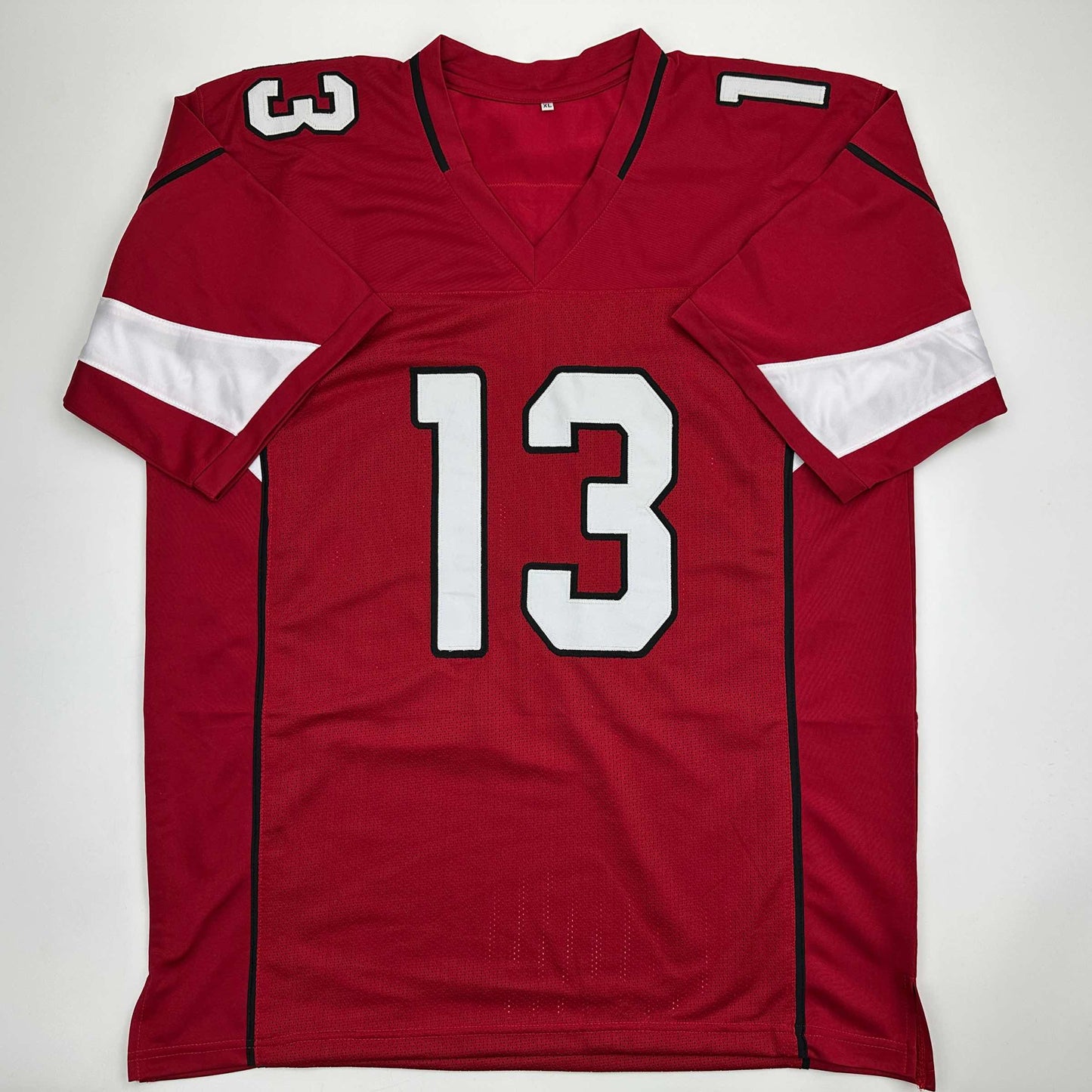 Autographed/Signed Kurt Warner Arizona Red Football Jersey JSA COA