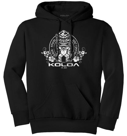 Koloa Tiki Flowers Youth Hoodie