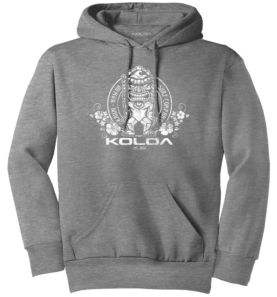 Koloa Tiki Flowers Youth Hoodie