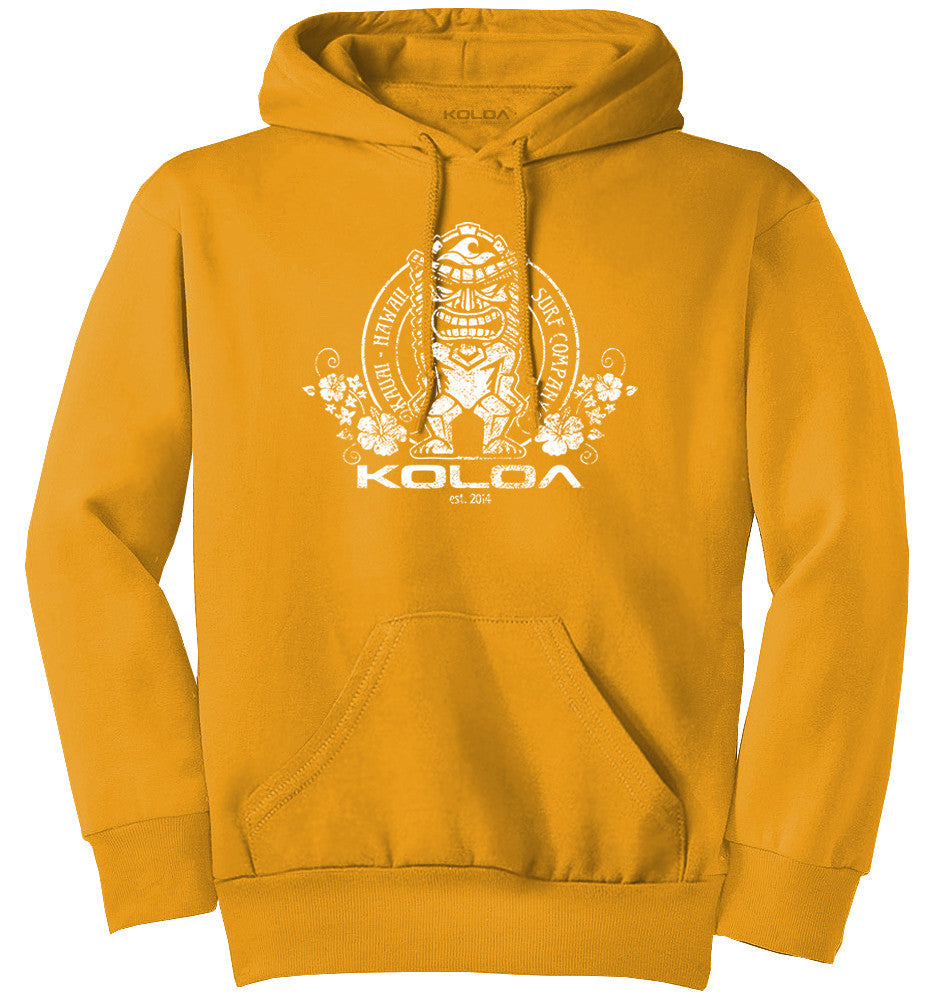 Koloa Tiki Flowers Youth Hoodie