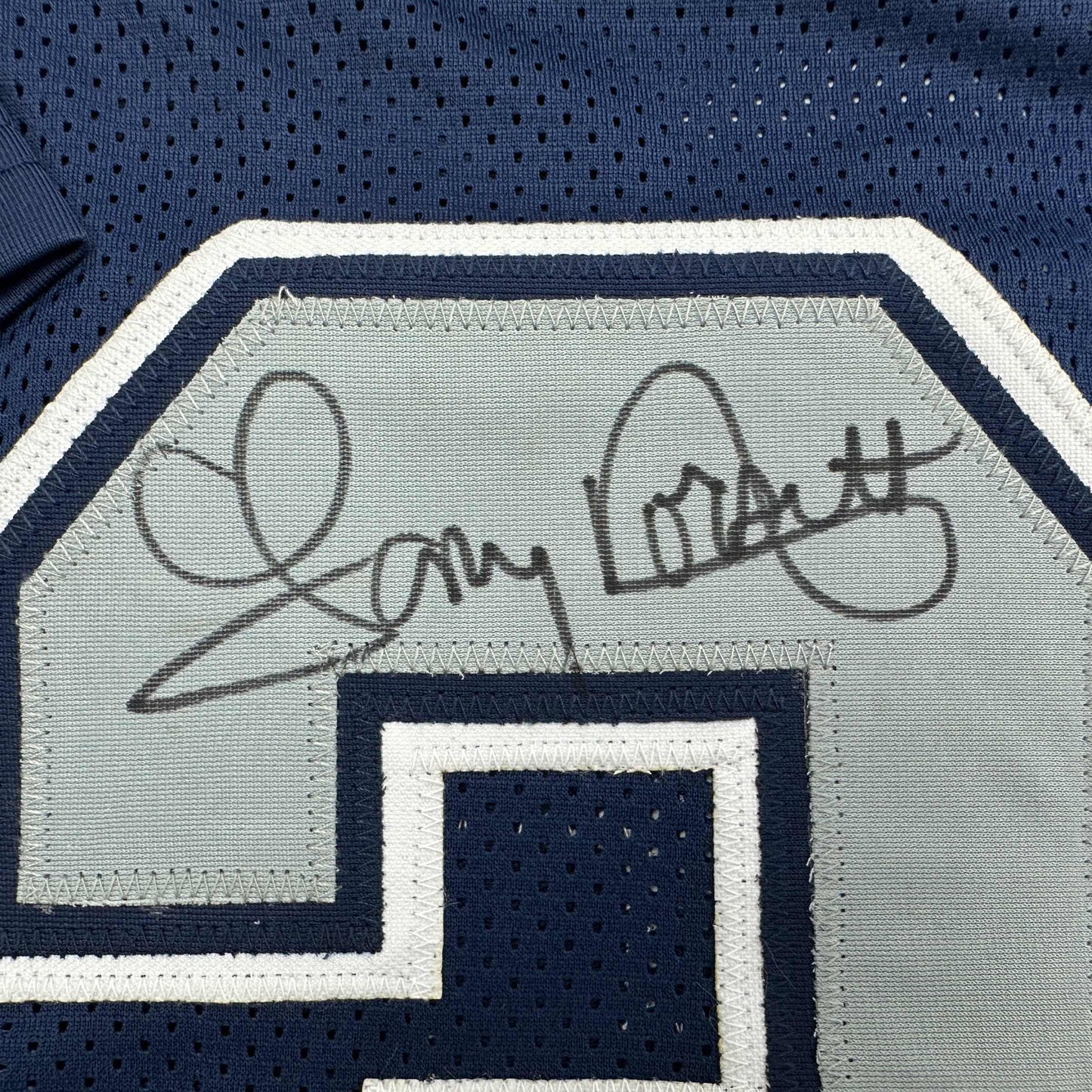 Autographed/Signed Tony Dorsett Dallas Dark Blue Football Jersey JSA COA