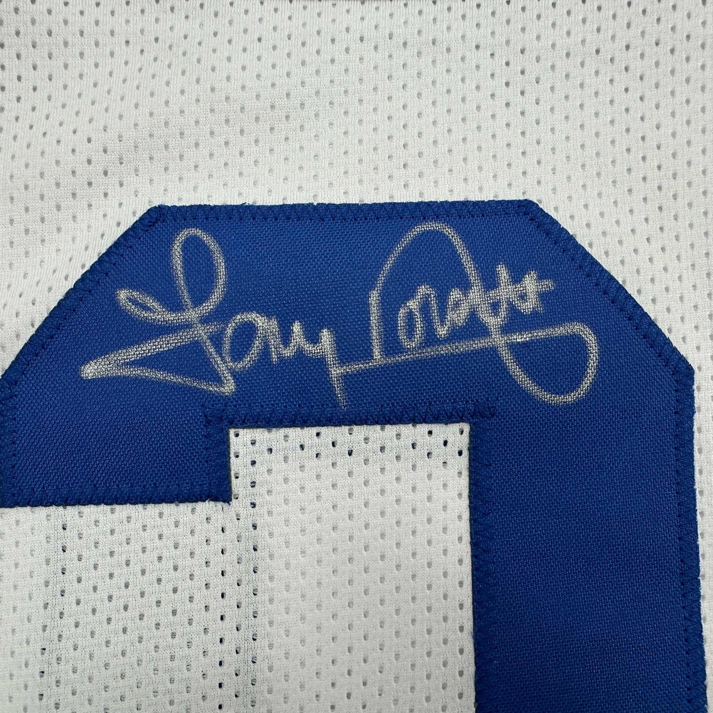 Autographed/Signed Tony Dorsett Dallas White Football Jersey JSA COA