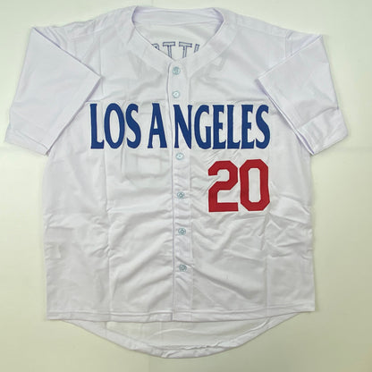 Autographed/Signed Don Sutton HOF 98 Los Angeles LA White Baseball Jersey JSA COA