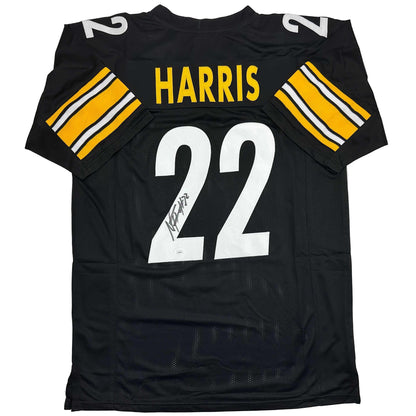 Autographed/Signed Najee Harris Pittsburgh Black Football Jersey JSA COA