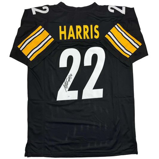 Autographed/Signed Najee Harris Pittsburgh Black Football Jersey JSA COA