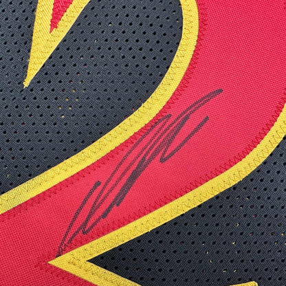 Autographed/Signed Dominique Wilkins Atlanta Black Basketball Jersey JSA COA