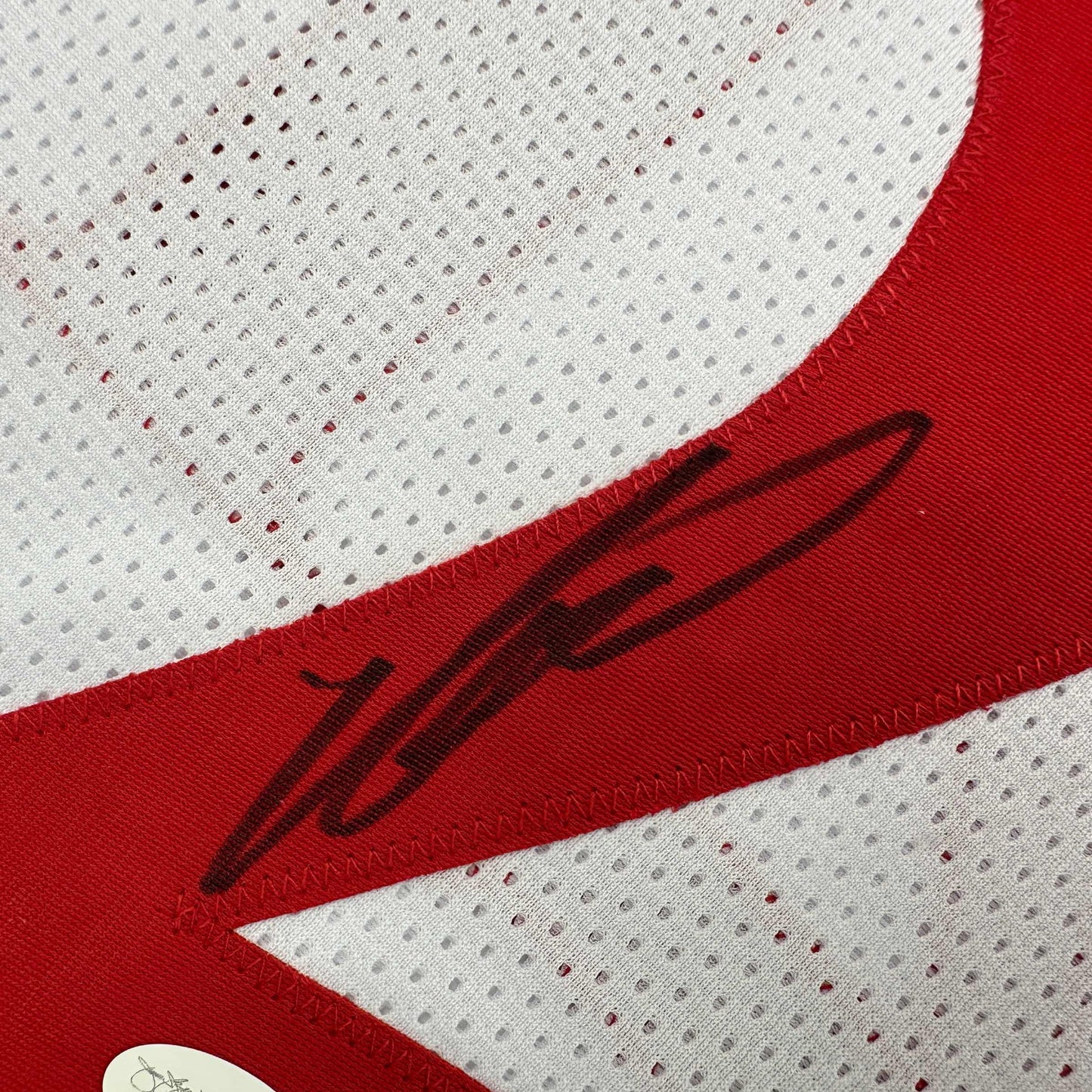 Autographed/Signed Dominique Wilkins Atlanta White Basketball Jersey JSA COA