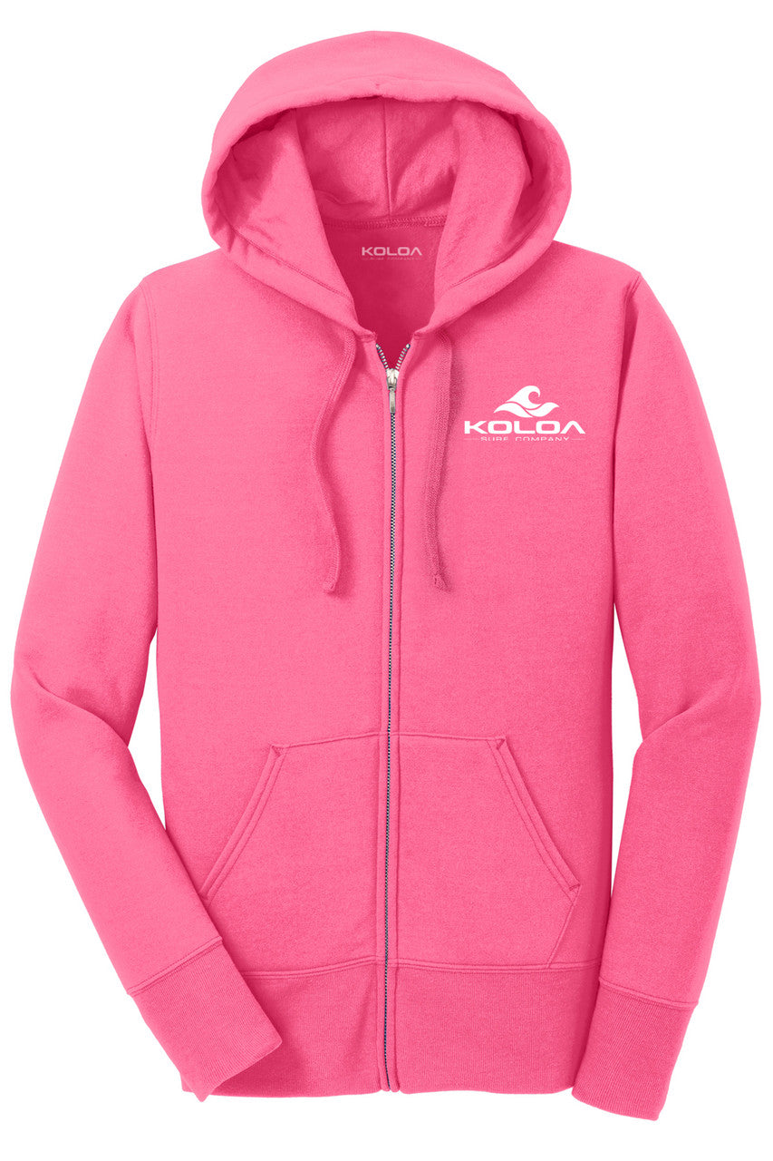Koloa Classic Wave Women's Zip-Up Hoodie