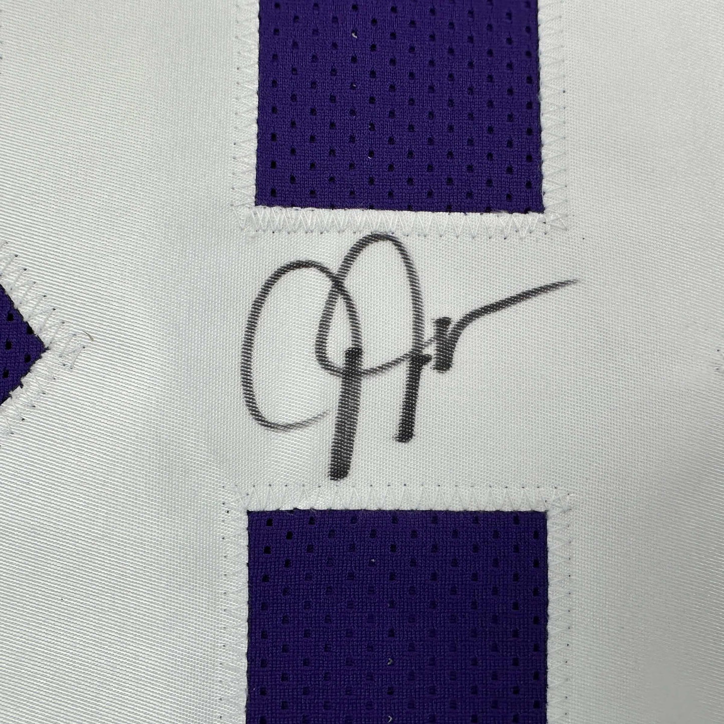 Autographed/Signed Justin Jefferson Minnesota Purple Football Jersey Beckett BAS COA
