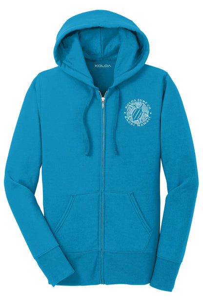 Koloa Honu Turtle Women's Zip-Up Hoodie