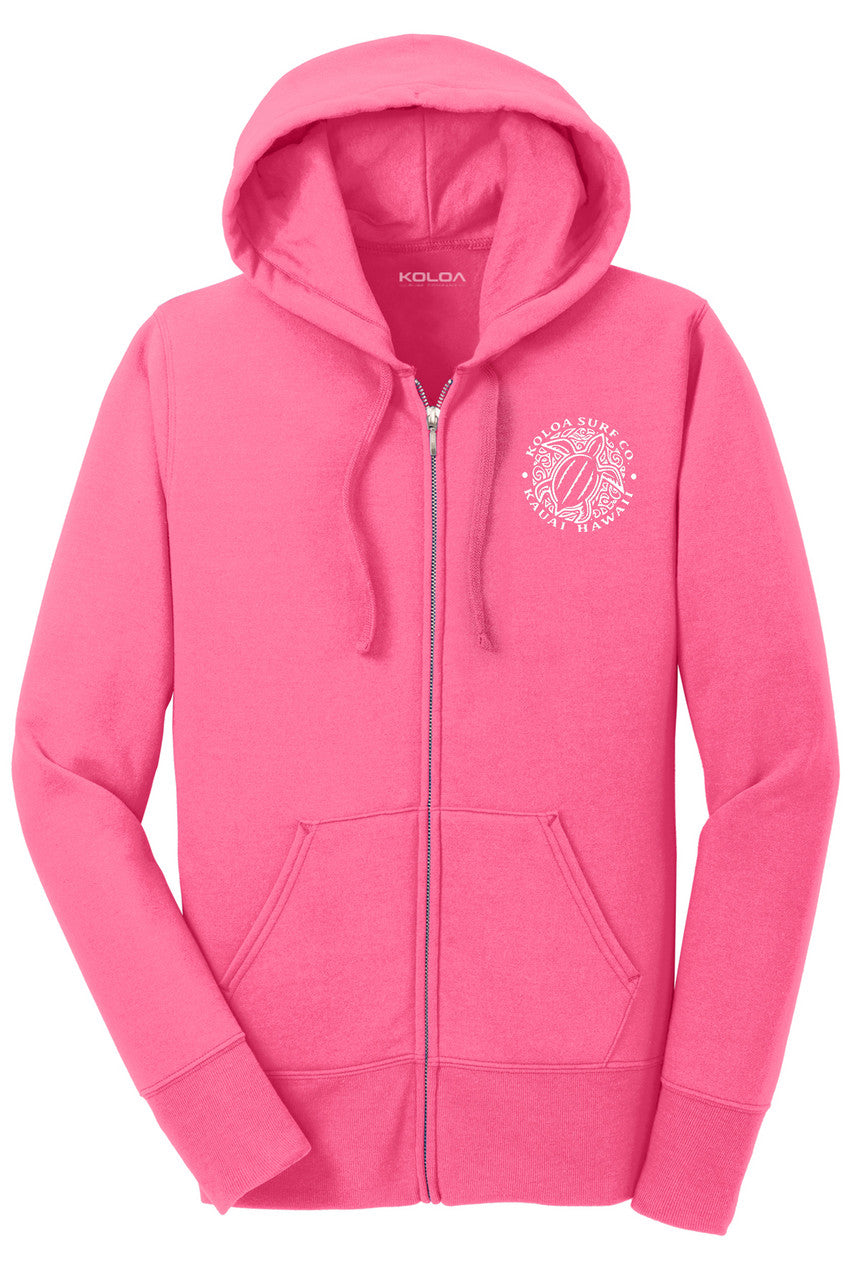 Koloa Honu Turtle Women's Zip-Up Hoodie