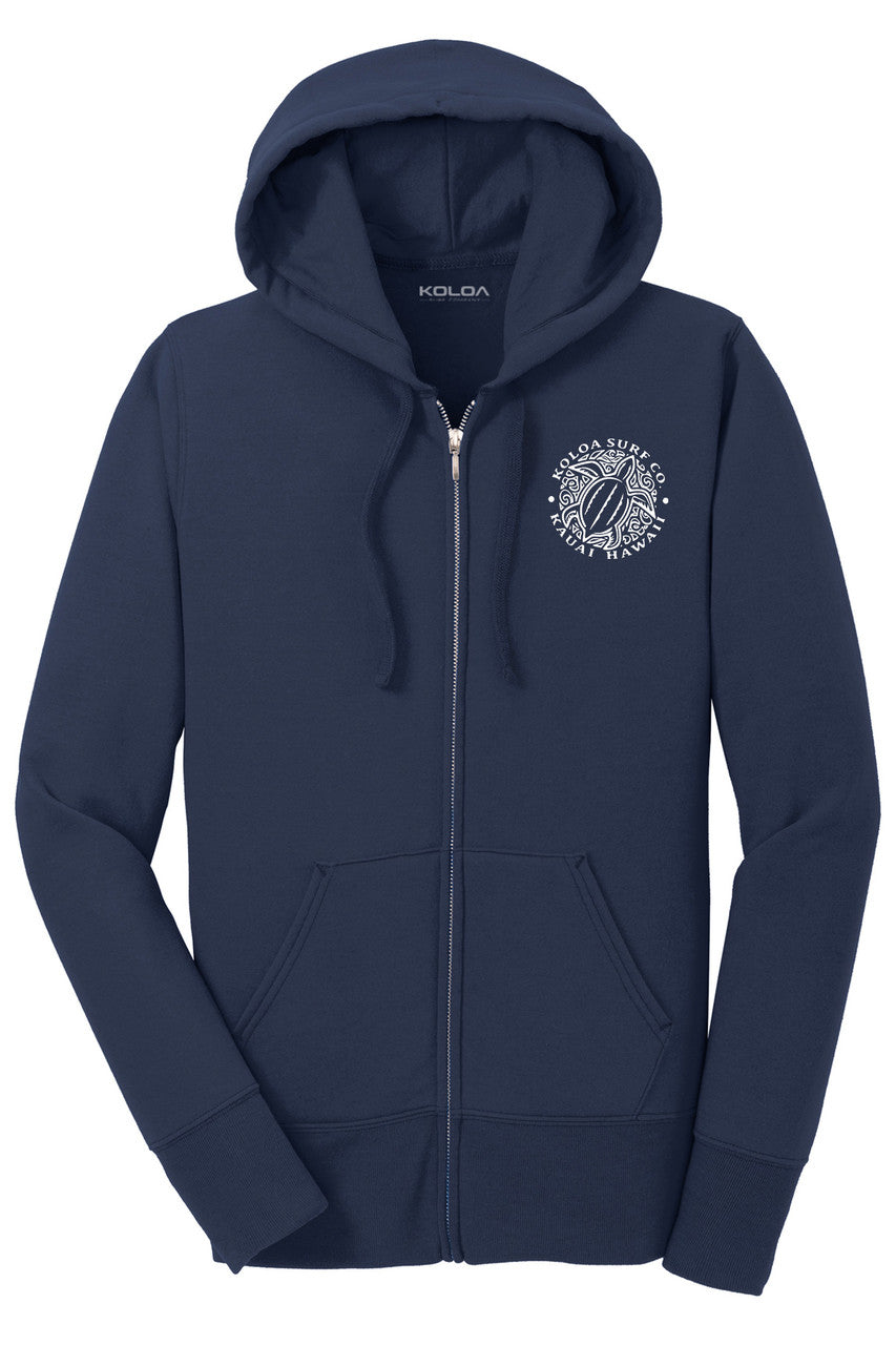 Koloa Honu Turtle Women's Zip-Up Hoodie