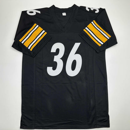 Autographed/Signed Jerome Bettis Pittsburgh Black Football Jersey JSA COA