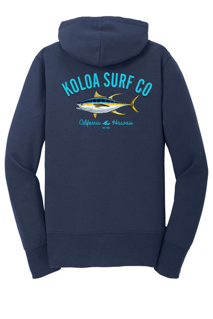 Women's Yellowfin Tuna Zip-Up Hoodie