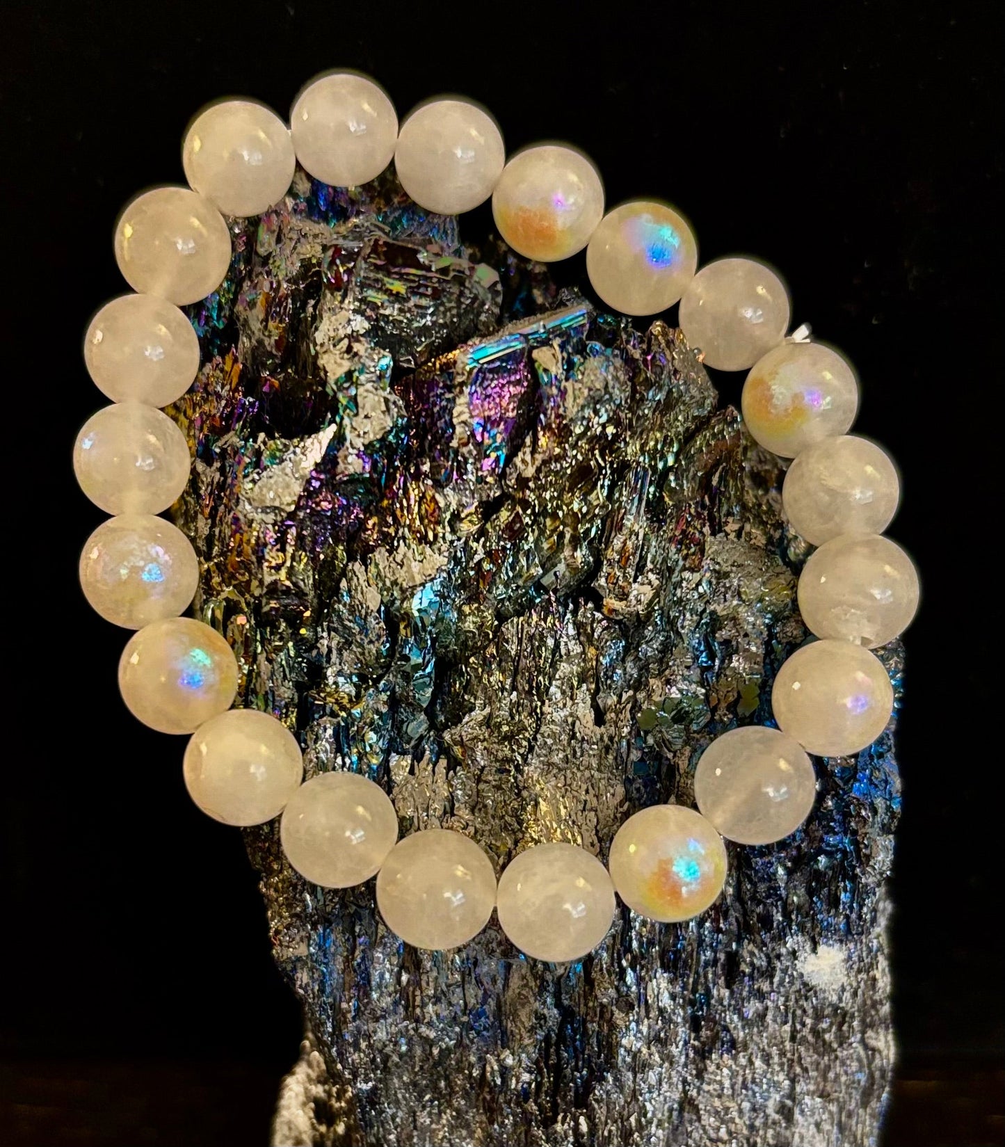 Moonstone Beaded Bracelet