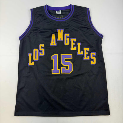 Autographed/Signed Austin Reaves Los Angeles LA Black City Edition Basketball Jersey Beckett BAS COA