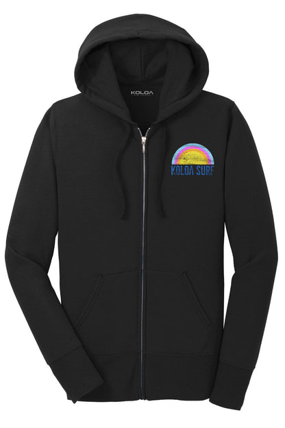 Koloa Rainbow Women's Zip-Up Hoodie