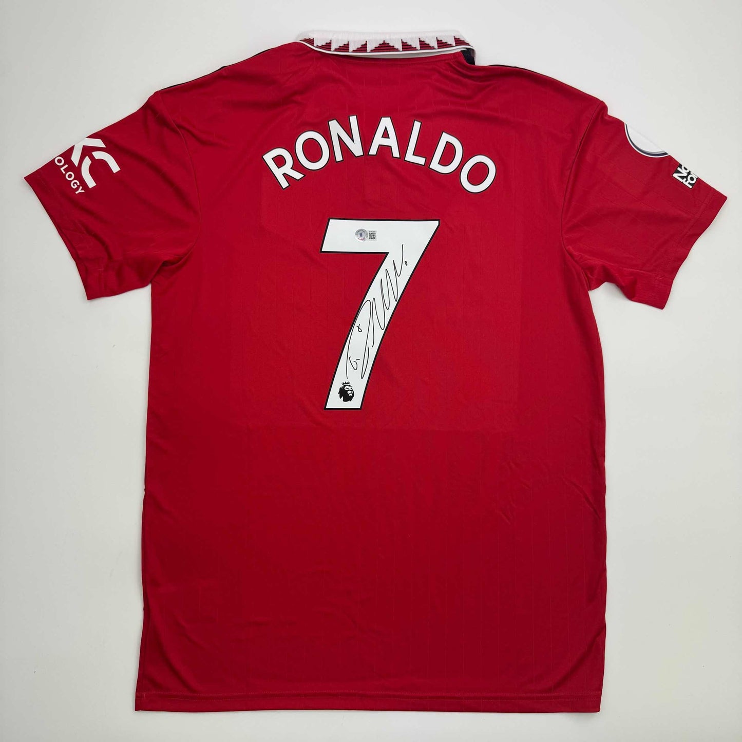 Autographed/Signed Cristiano Ronaldo Manchester United Red 2022-23 Soccer Jersey Beckett BAS COA