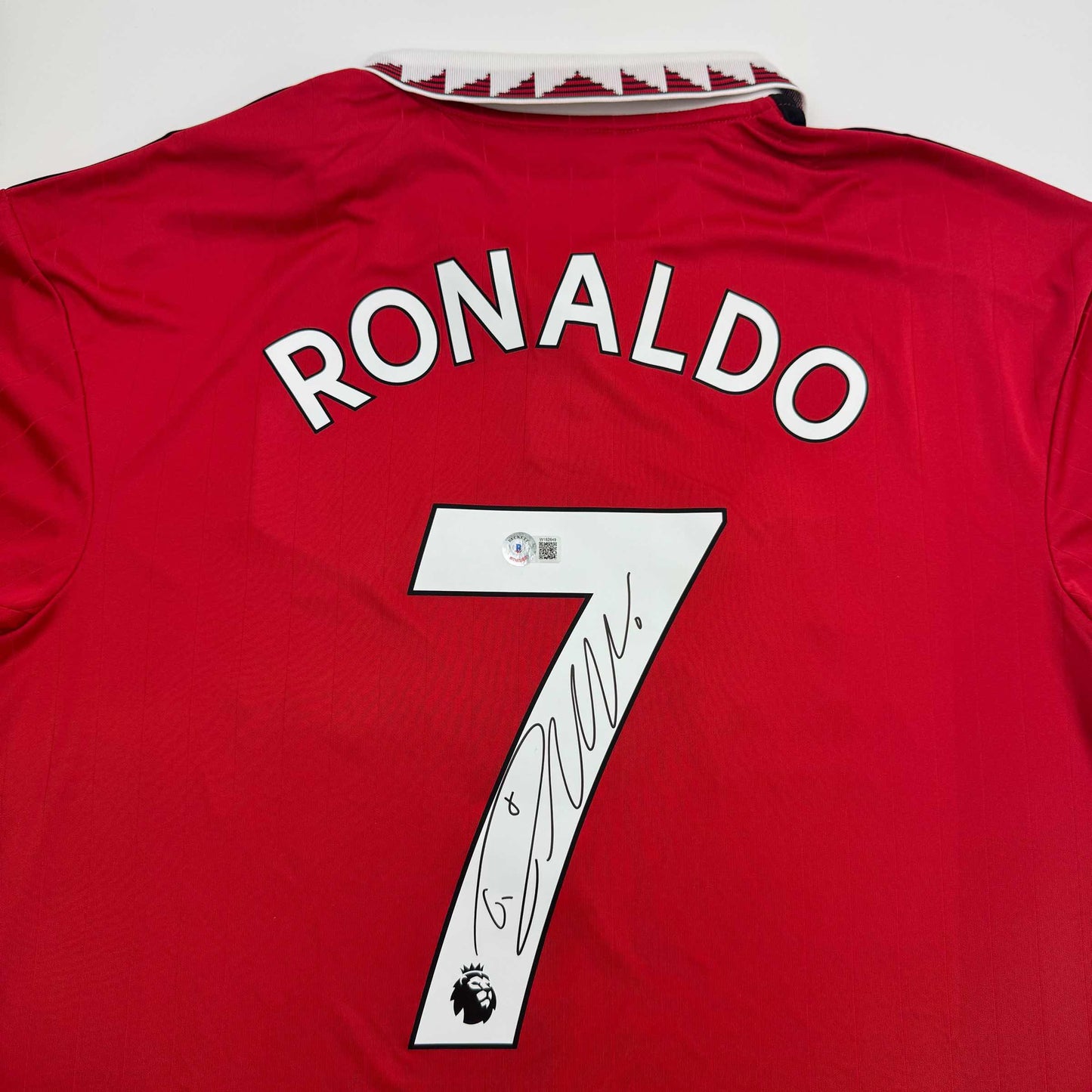 Autographed/Signed Cristiano Ronaldo Manchester United Red 2022-23 Soccer Jersey Beckett BAS COA