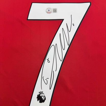 Autographed/Signed Cristiano Ronaldo Manchester United Red 2022-23 Soccer Jersey Beckett BAS COA