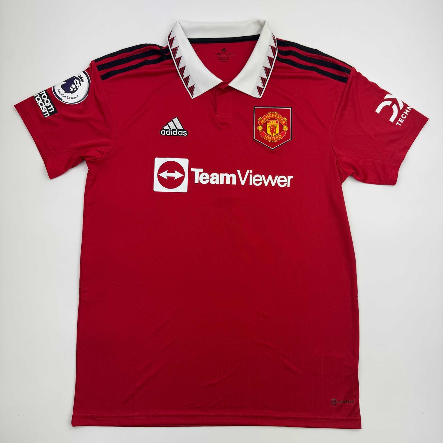 Autographed/Signed Cristiano Ronaldo Manchester United Red 2022-23 Soccer Jersey Beckett BAS COA