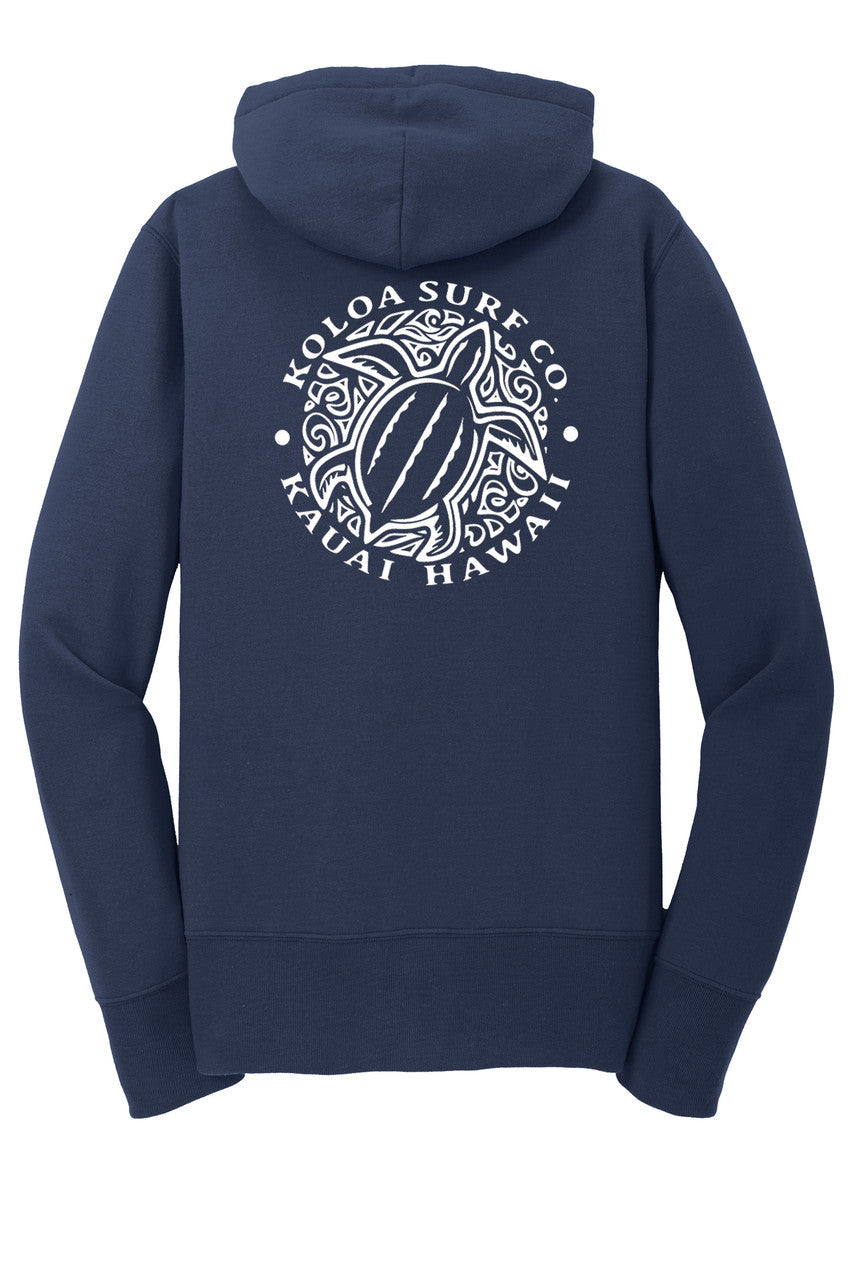 Koloa Honu Turtle Women's Zip-Up Hoodie