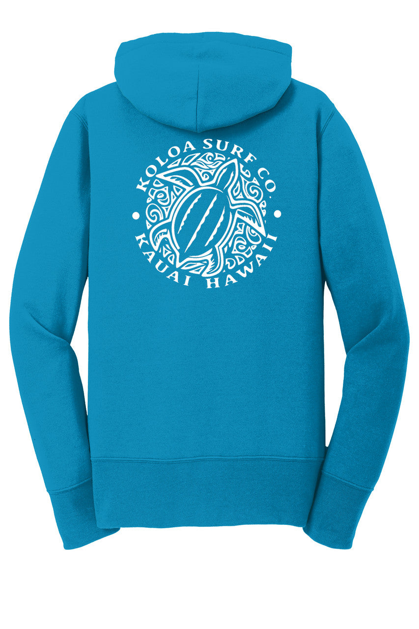 Koloa Honu Turtle Women's Zip-Up Hoodie