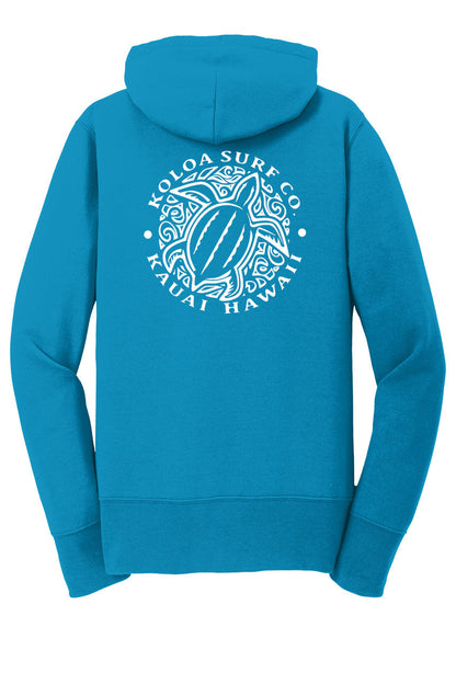 Koloa Honu Turtle Women's Zip-Up Hoodie