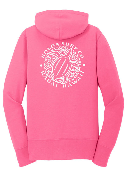 Koloa Honu Turtle Women's Zip-Up Hoodie