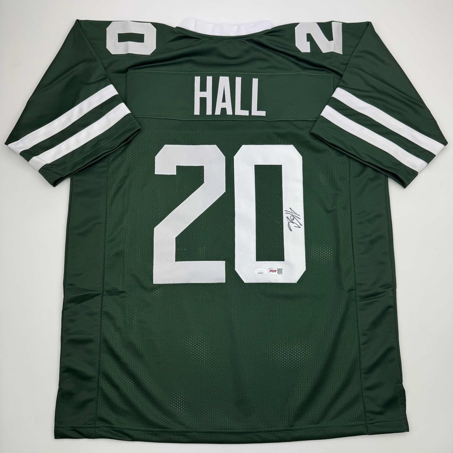 Autographed/Signed Breece Hall New York Green Football Jersey JSA COA