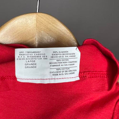 Champion mens Classic T-shirt, Classic Script T Shirt, Red, Large US
