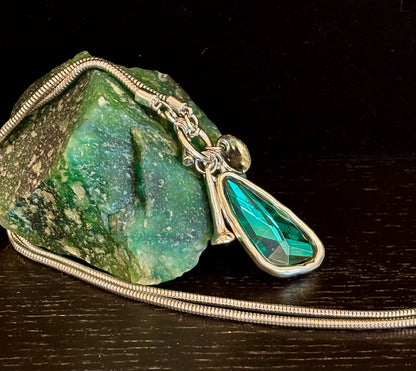 Mermaid's Treasure Crystal Pendant Necklace