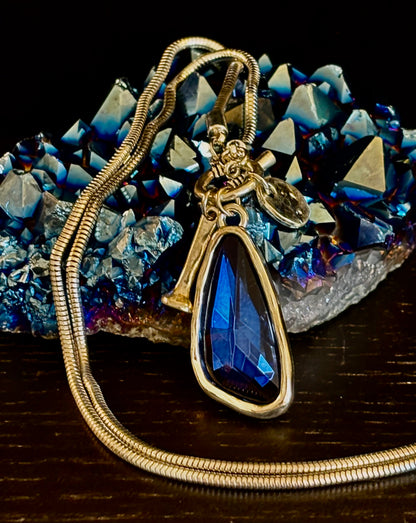 Mermaid's Treasure Crystal Pendant Necklace