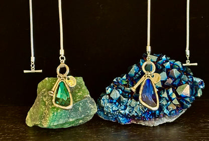 Mermaid's Treasure Crystal Pendant Necklace