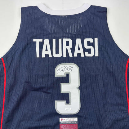 Autographed/Signed Diana Taurasi UConn Connecticut Blue College Basketball Jersey JSA COA